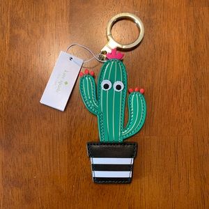 NWT Kate Spade cactus key fob